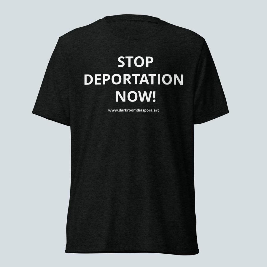 Stop Deportation Now Men's Tee, Black, front