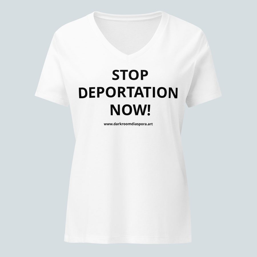 Stop Deportation Now Women's Tee, White, front
